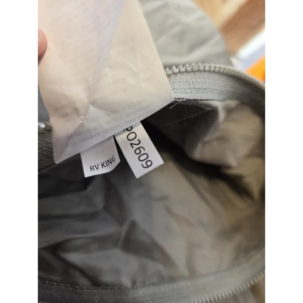 Beddys RV King Zipbase Sheet Set 5 Piece In Stone Gray Zipper Bedding Bamboo